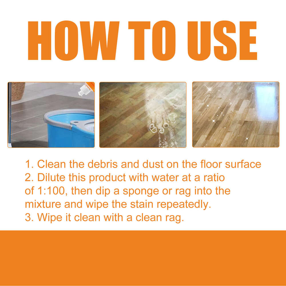 JAKEHOE Cleaner Tile Wood Stain Removal Household Multi-effect Floor Cleaning Liquid S260202