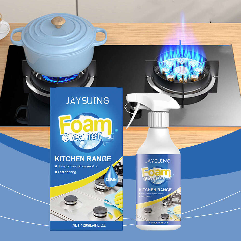 Kitchen Range Hood Stove Stain Grease Remover Foam Cleaner S260202