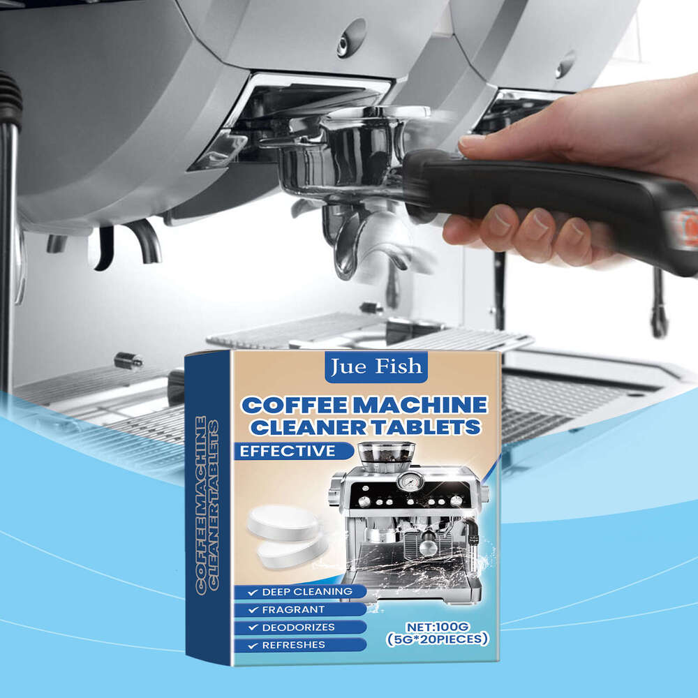 Jue-Fish Effervescent Tablets Cleaning Coffee Machine Stains Dirt Renovation Maintenance Cleaner S260202