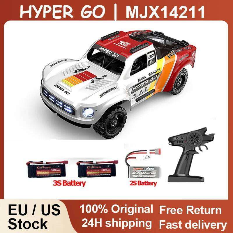 HYPER GO MJX14211 1/14 4WD High-Speed Brushless Remote Control Car With Gyroscope Off-road Racing RC Truck Toys Y260131