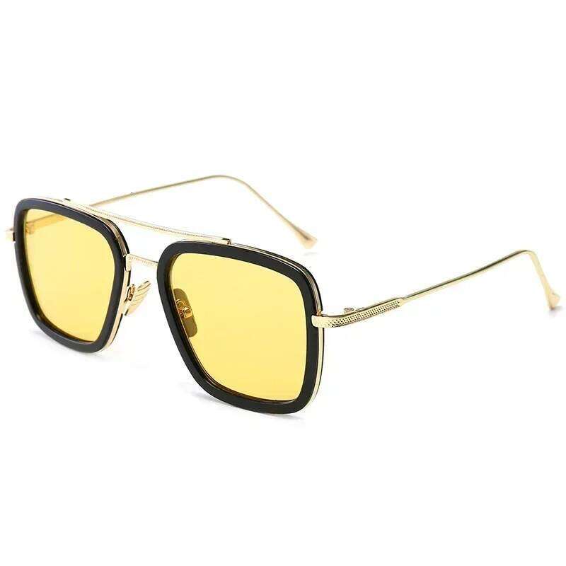 Brand Designer Iron Man Tony Stark Fishing Sunglasses For Square Outdoor Sport Driving Sun Glasses Men Spider Eyewear H260202