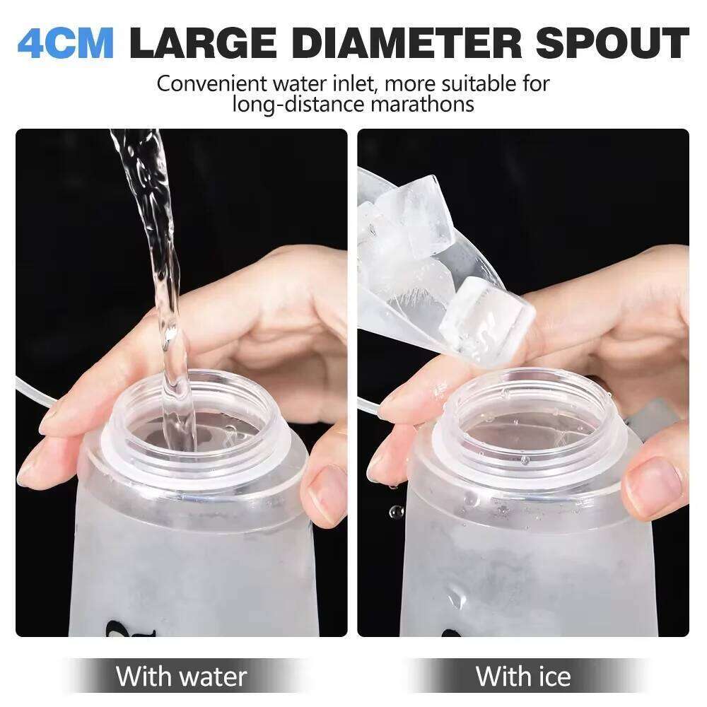 NEWBOLER TPU Folding Soft Flask Outdoor Sport Bag Collapsible Water Bottle Running Camping 300ml 500ml 700ml Z260202