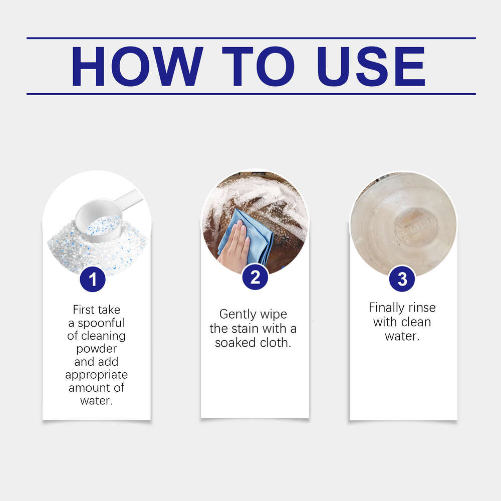 Jue-Fish Multi-Purpose Cleaning Powder Cleaner for Stove and Kitchen Utensils Oil Stain Remover S260202