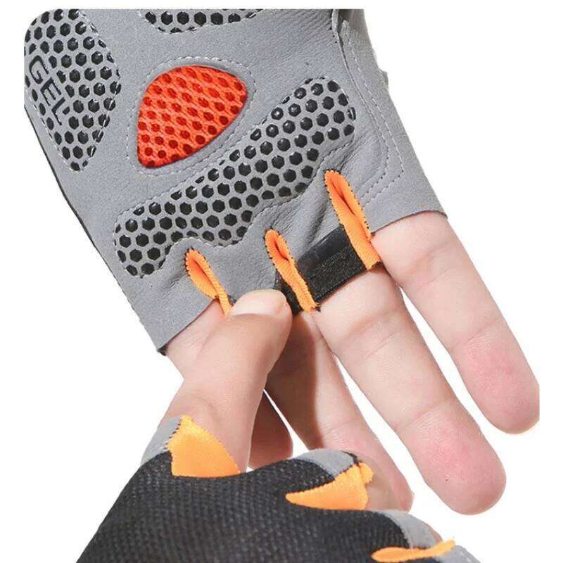 Outdoor Cycling Slip Sweat Men Women Half Finger Breathable Anti Shock Sports Gloves XJ260202