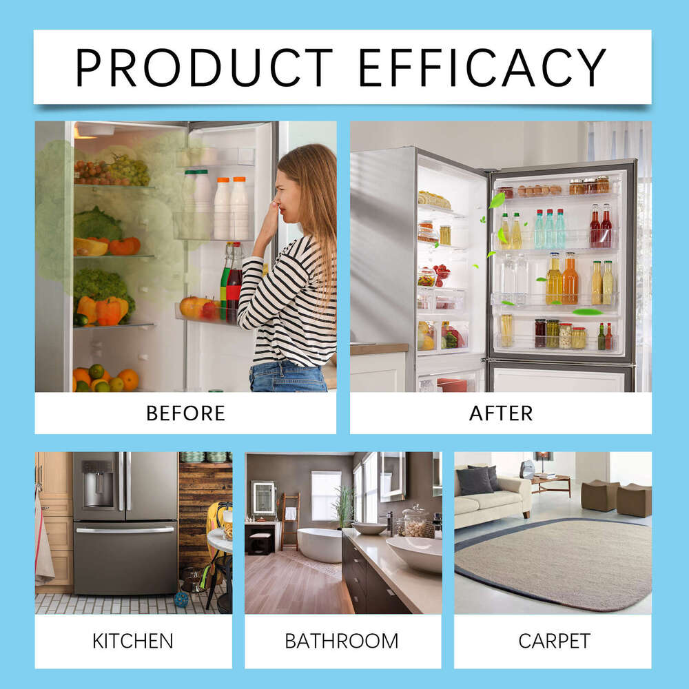 Jakehoe Deodorizing Freezer Cleaner Refrigerator Quick Odor Removal Cleaning Spray S260202