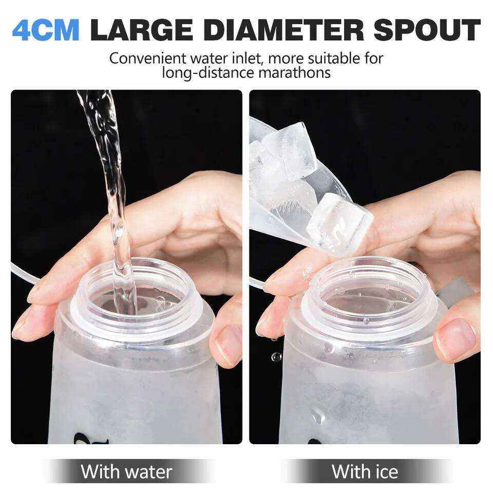 NEWBOLER 300ml/500ml/700ml Soft Flask Foldable Silicone Water Bottle TPU Kettle for Outdoor Camping Running Cycling Z260202