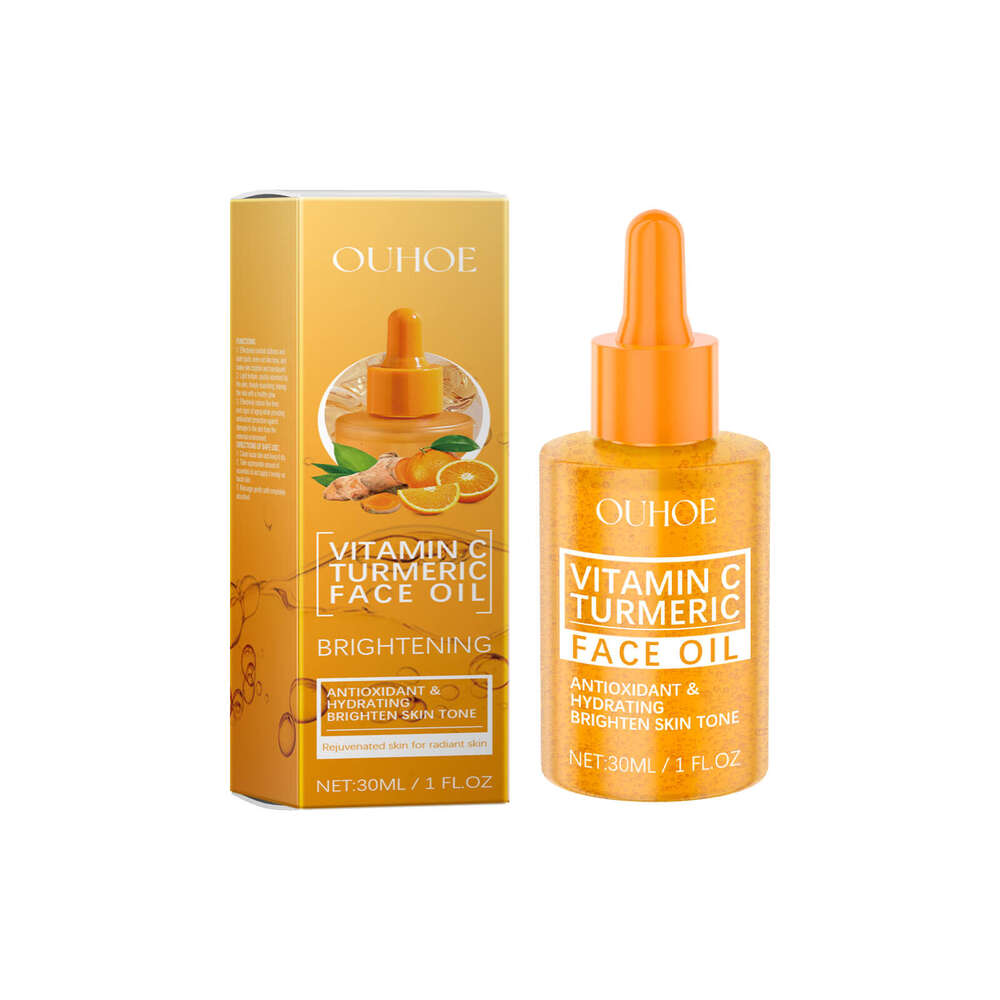 OUHOE Turmeric Vitamin C Moisturizing Facial Skin Hydrating Brightening Face Oil S260131