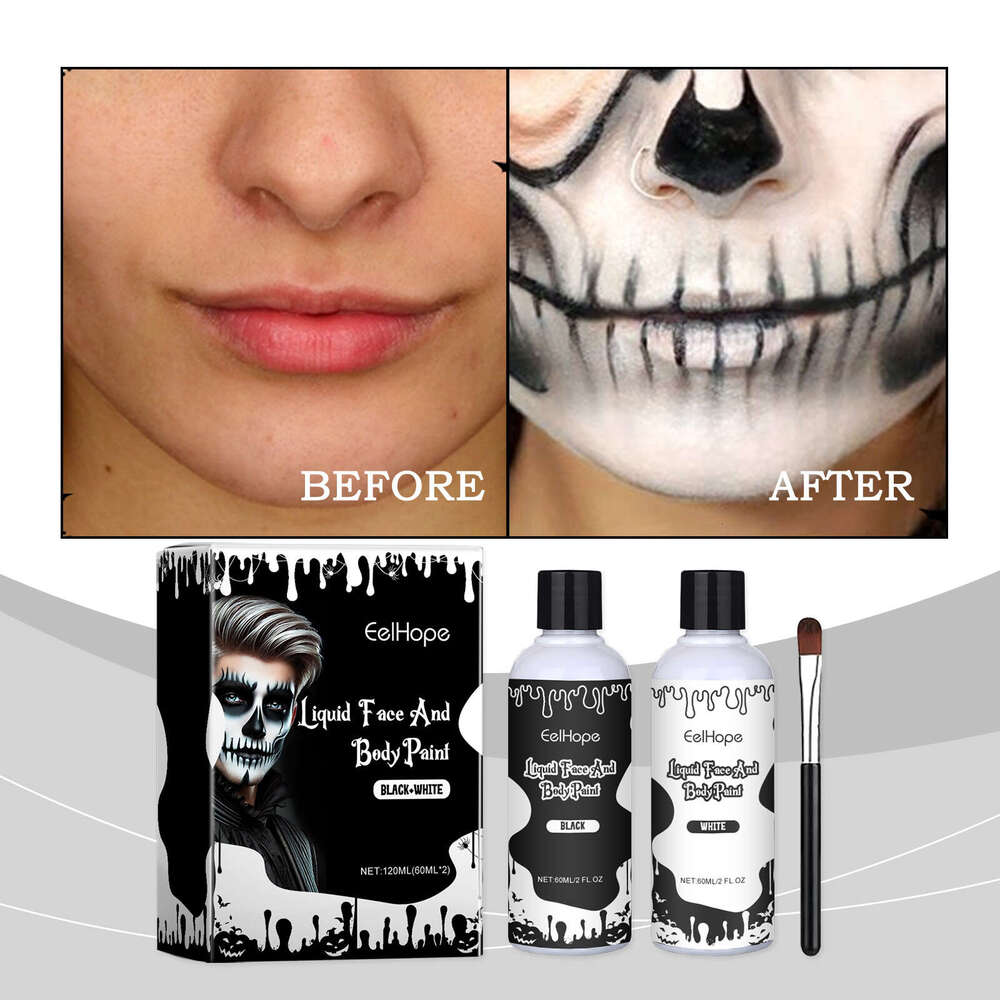 Halloween Party Quick-Drying Foundation Makeup Clown Colorful Paint Liquid S260202