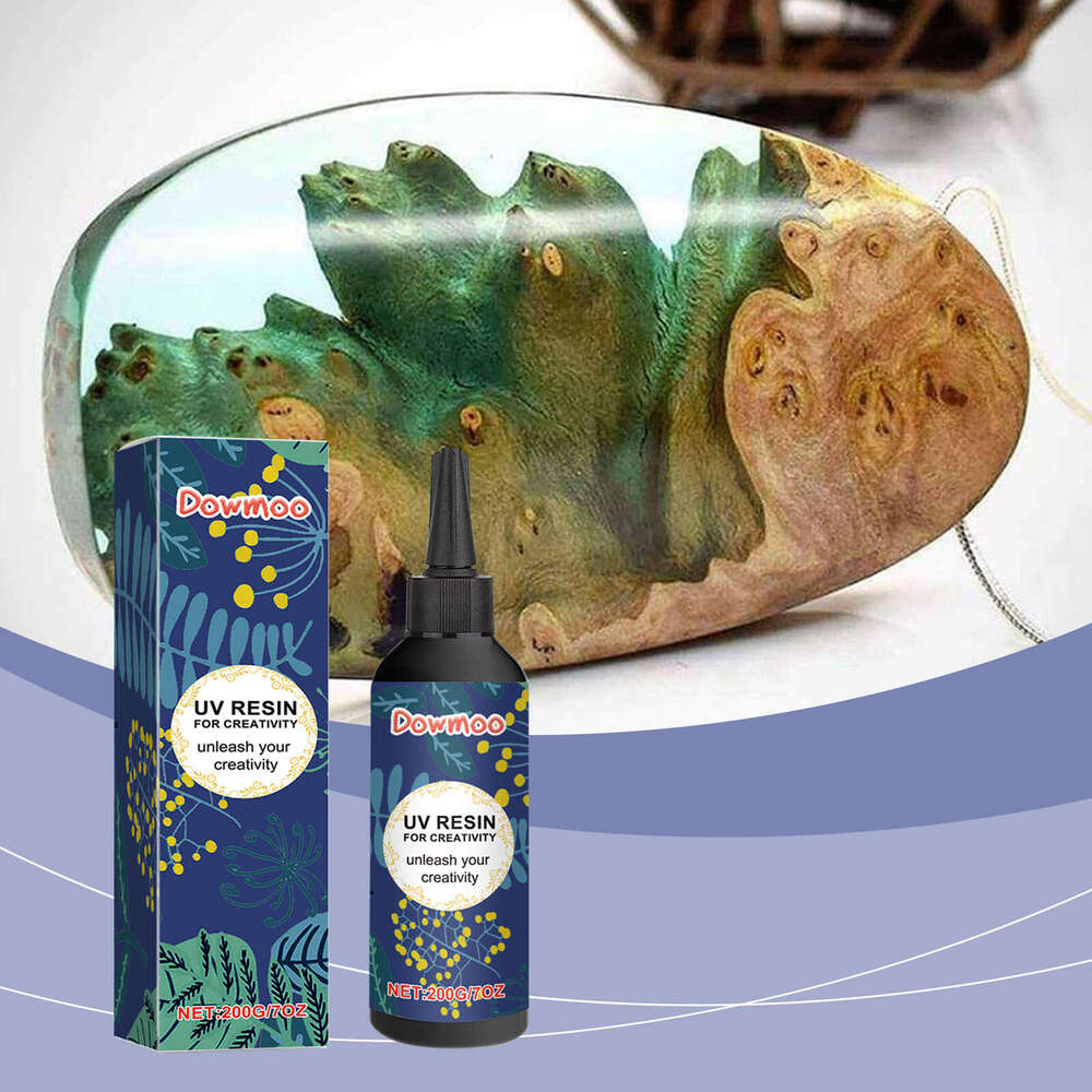 Dowmoo Creative Resin Glue Crafts High Transparency UV Fast Drying Curing Crystal Epoxy S260202