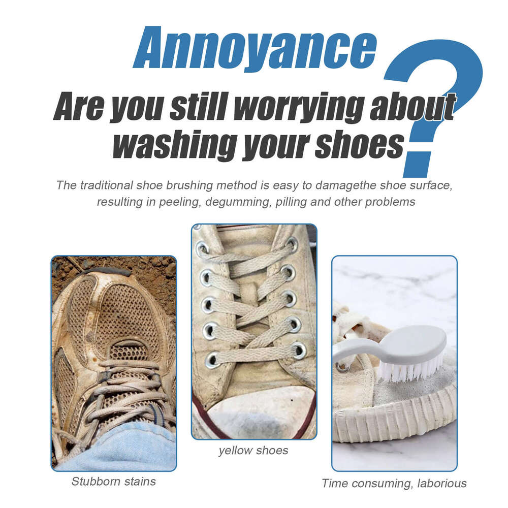 Jue-Fish Shoe Cleaner Yellow Stain Remover Whitening for White Shoes S260202