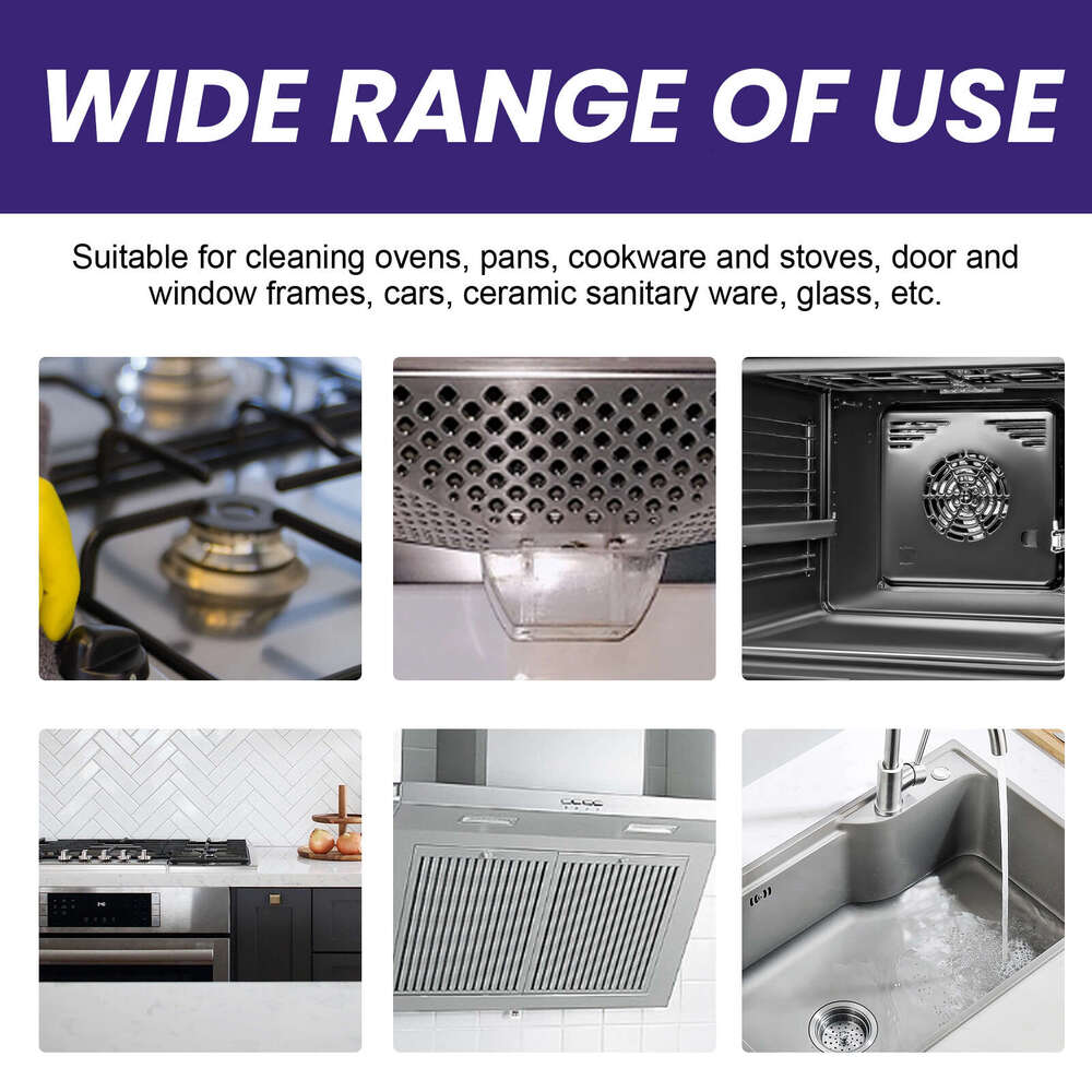 Jakehoe Stainless Steel Cleaning Paste Kitchen Utensils Stove Range Hood Cleaner for Black Stains Rust on Pot Bottom S260202