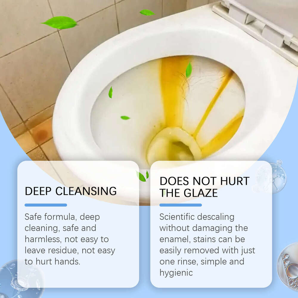 Jue-Fish Toilet Bathroom Household Dirt Urine Stains Odor Foam Cleaning Powder S260202