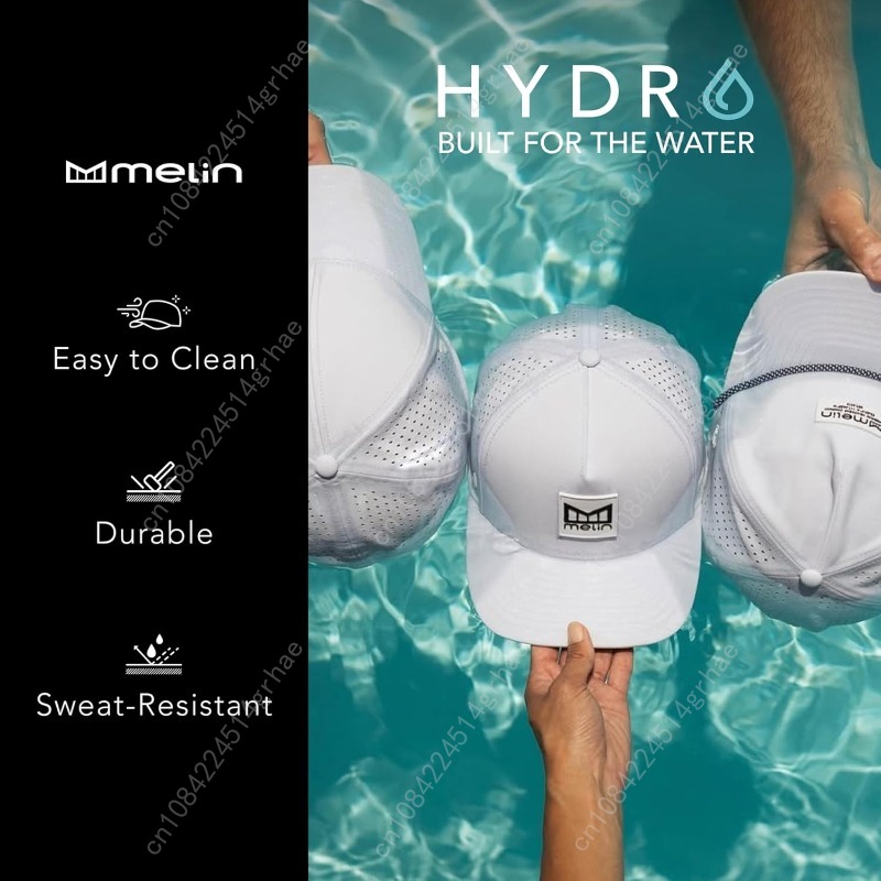 Melin Coronado Brick Hydro Rope Hat Water-Resistant Baseball Caps for Men Women Golf Running or Workout Hat