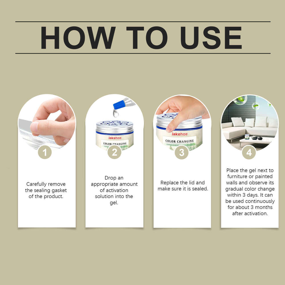 Indoor Home New Renovation Office Air Freshener Formaldehyde Cleaner Gel S260202