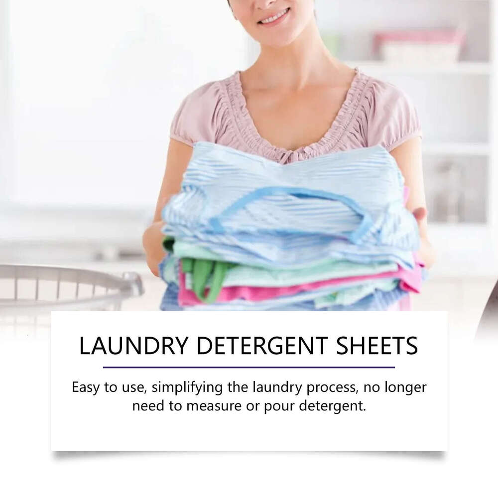JAKEHOE Clothes Cleaning Stain Removal Convenient Household Fabric Care Long-lasting Fragrance Laundry Sheets S260202