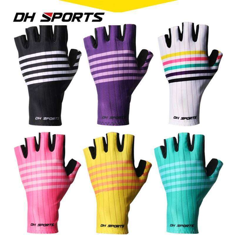 DH SPORTS Professional Men Women Half Finger Cycling MTB Road Riding Fishing Anti-Slip Camping Hiking Gloves Nylon XJ260202