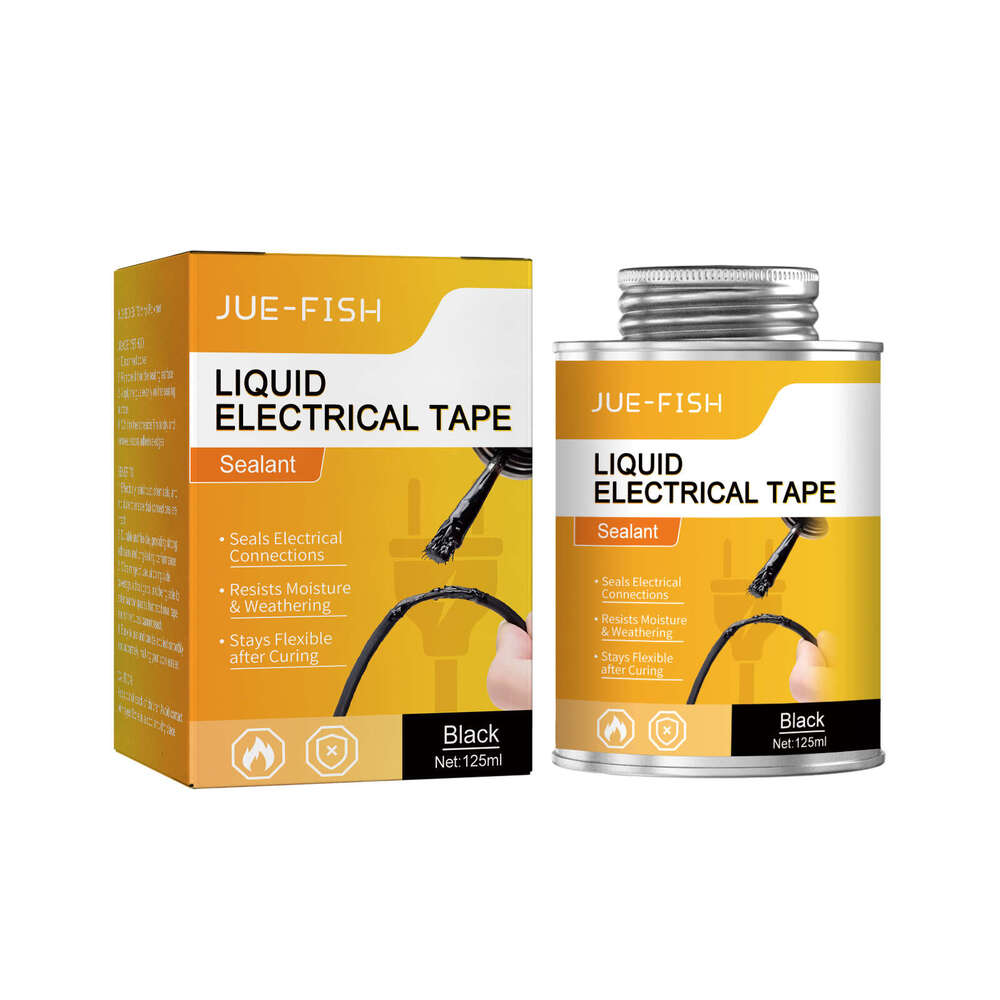 Black Waterproof Temperature Resistant Heat Shrink Tube Liquid Insulation Flame Retardant Electrical Tape S260202