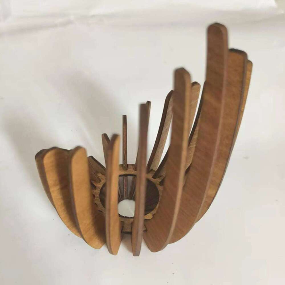 12x15cm Wooden Creative Candlestick Tea Light Holders Aromatherapy Candle Centerpieces Home Table decoration Y260131