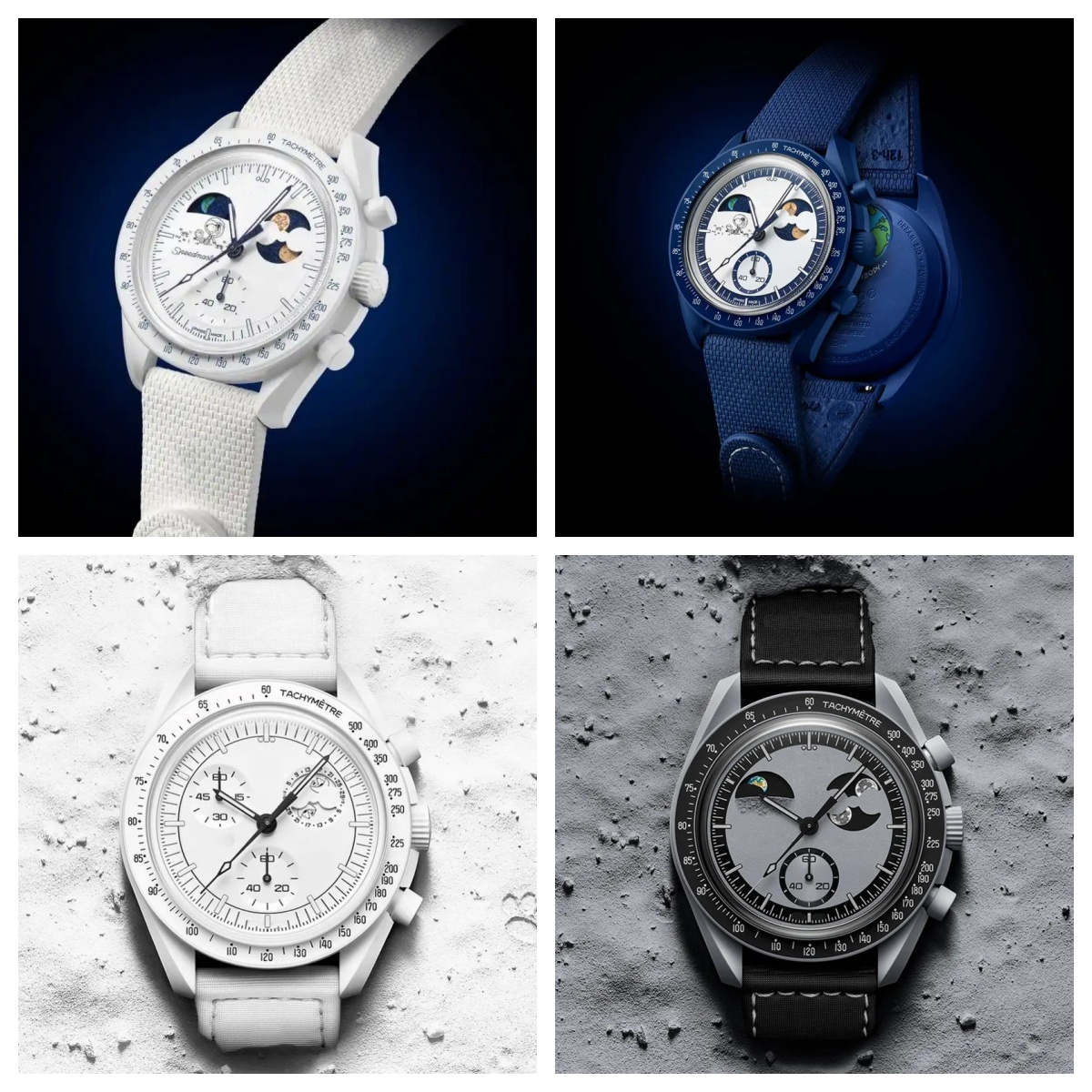 2026 Bioceramic Quartz Chronograph Mens Womens URANUS Watch Mission To Mercury 42mm Black Nylon Luxury MOON Watch Limited Edition master wristwatches 1965