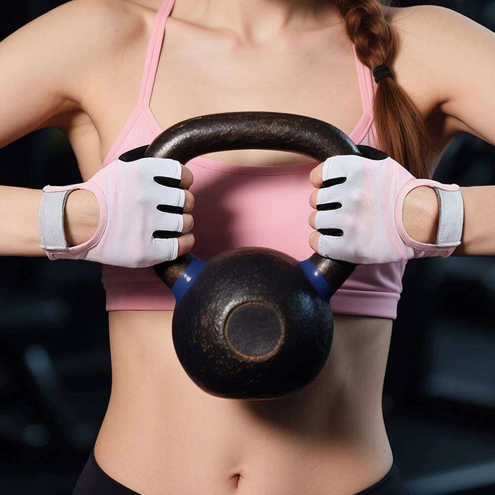 1Pair Workout Anti-Slip Women Men, Breathable Adjustable Strap Gloves for Weightlifting Cycling Gym Accessories XJ260202