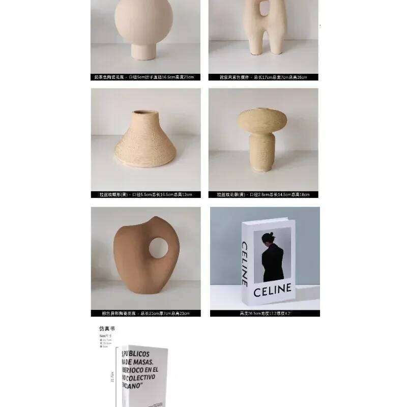 LIVETAI Ceramic Aesthetic Vase, Bouquet Large Decorative Vase Ornament for Home Bathroom Table Centerpieces Bookshelf Decor Y260202