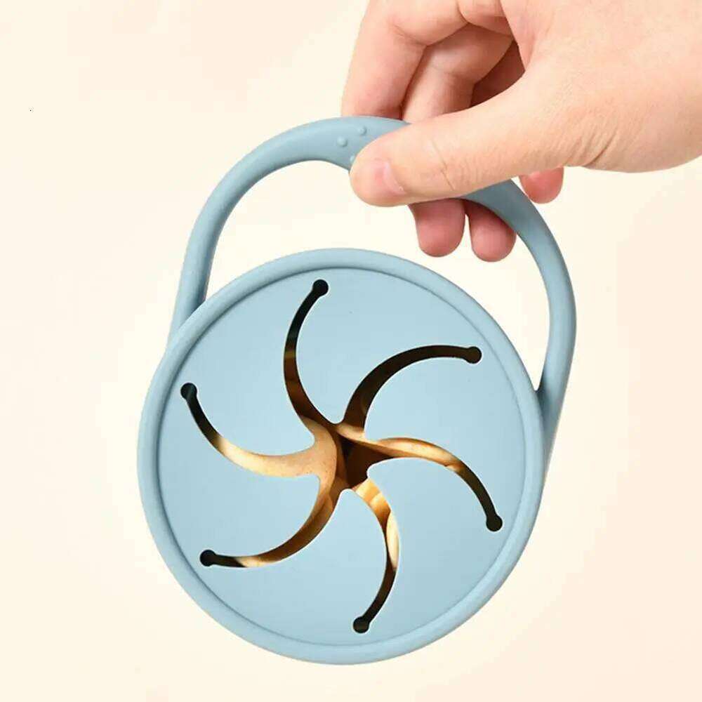 Silicone Cup Soft Baffle 350ml Leak-Proof Foldable Snack Container Microwave Safe Fruit Biscuit Holder Z260202