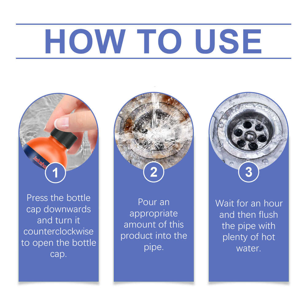 jakehoe Cleaner Toilet Sink Pipe Kitchen Drain Cleaning Detergent S260202