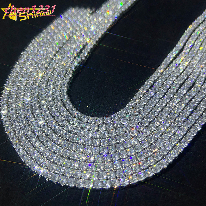 Moissanite Tennis Chain Wholesale Price Factory Outlet 925silver High Quality Fine Jewelry Necklace braceletfine Jewelry nec
