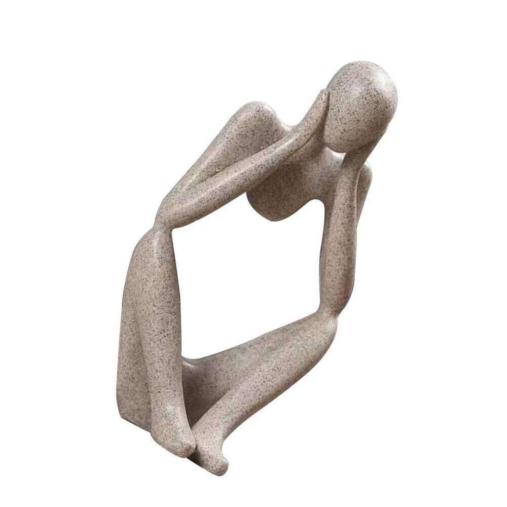 Sandstone Sculpture Abstract Art Decor for Home Office Desktop Exquisite Craftsmanship Living Room Bedroom Party Decoration Y260202