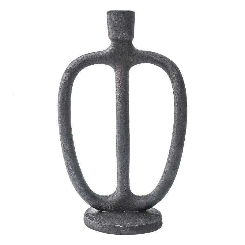 Retro Frosted Candlestick Holder, Nordic Table Centerpieces, Candle Stand, Home Decor, Wedding Ornaments Y260131