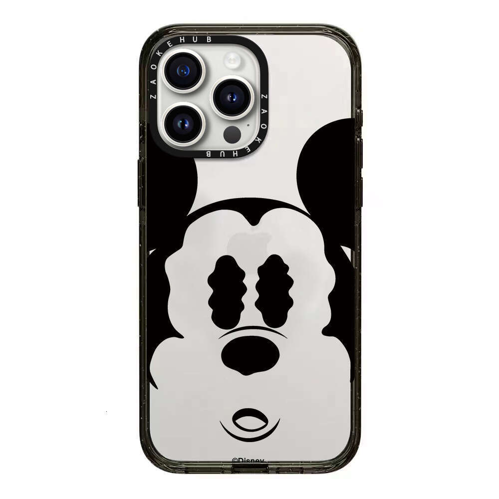 Cute Mickey Mouse Dense Cheek Support iPhone 16 Pro Max Apple 15 Transparent 14 Acrylic Phone Case 13 S260128