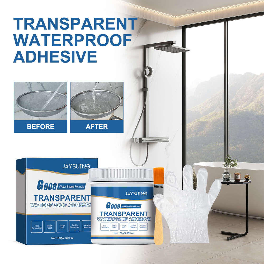 Transparent Glue Household Kitchen and Bathroom Pipe Roof Wall Multi-functional Waterproof Leak-proof Sealing Coating S260202