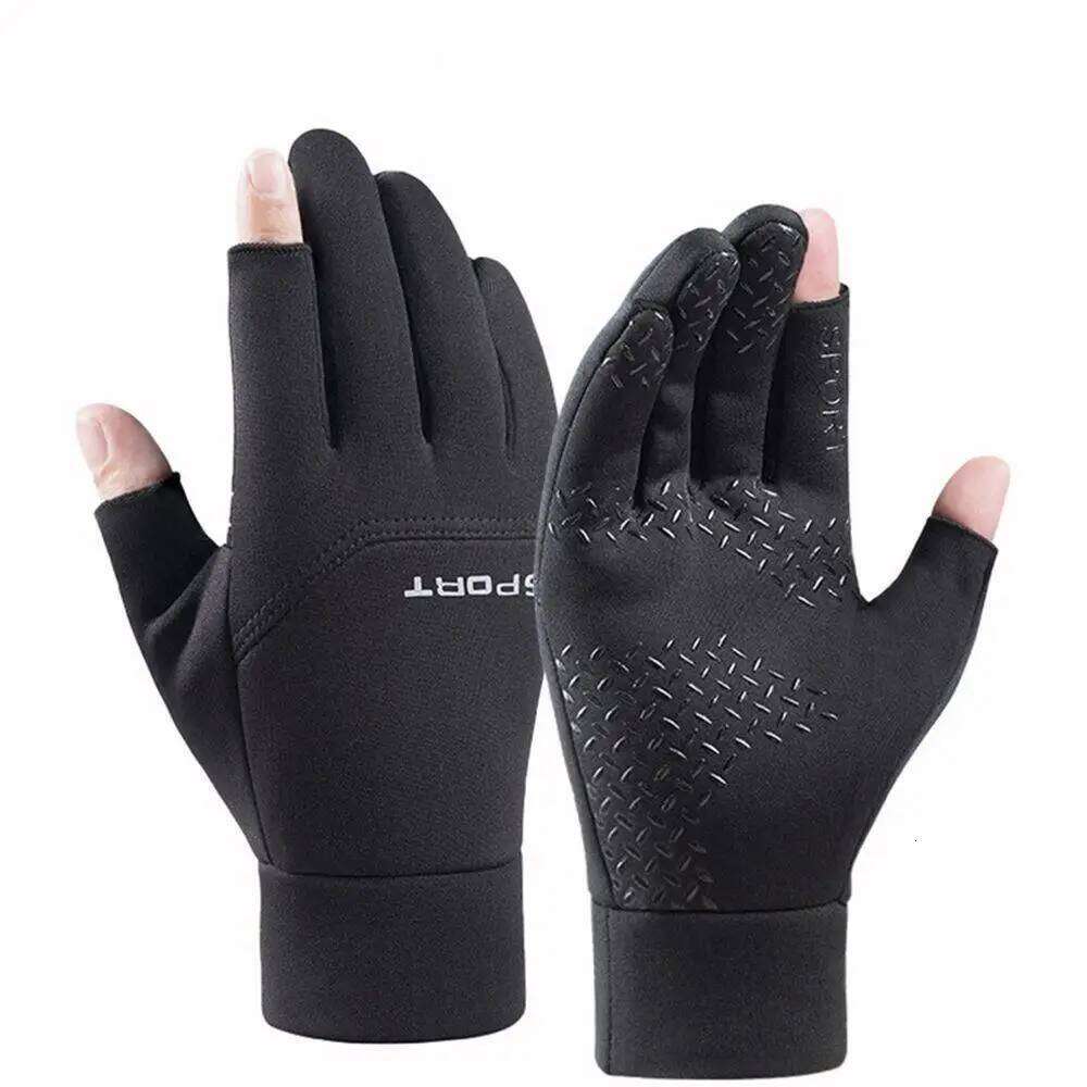 Winter 1Pair Warm Male Two Out Waterproof TouchScreen Cycling Protective Mittens Full Finger Gloves XJ260202