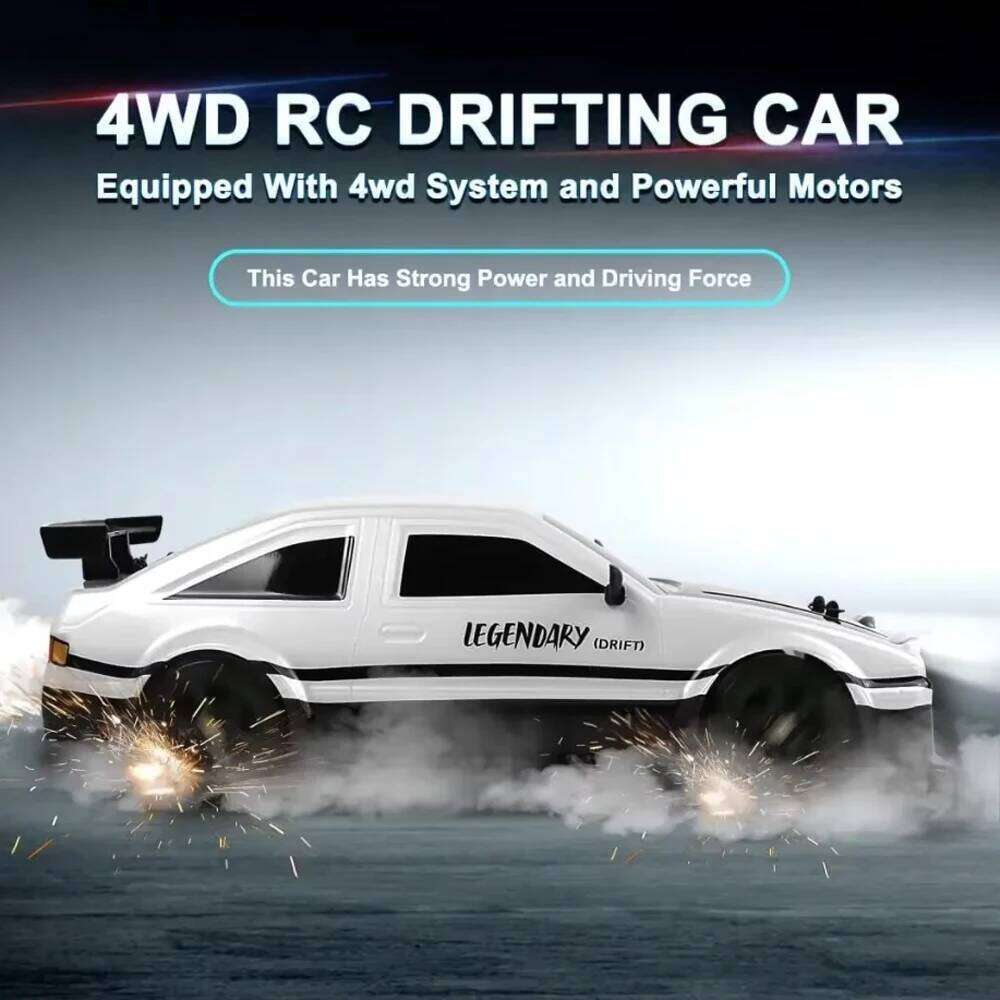 1/16 Car AE86 4x4 High-Speed RC Drift Cars 2.4G Remote Control Racing Vehicle 18km/h Waiting For Light Spray Toys for Boys Y260131
