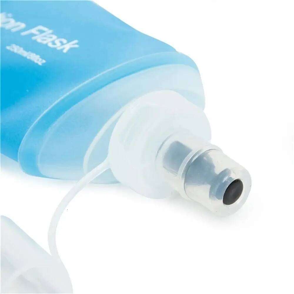 Portable TPU Folding Bag Blue Collapsible Water Bottle Soft Flask Hydration Pack Cycling Z260202