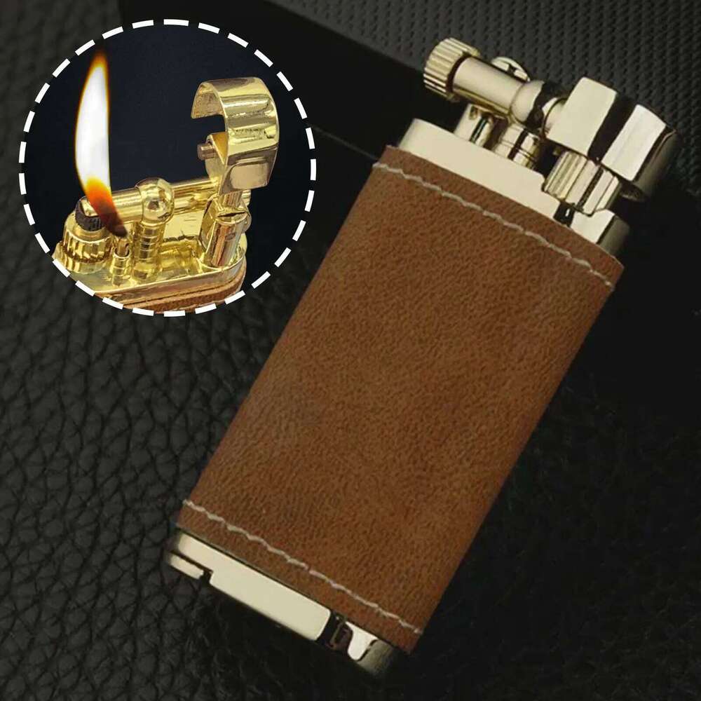 Pipe Portable Reusable Oblique Fire Gas Lighter Present for Men W260202