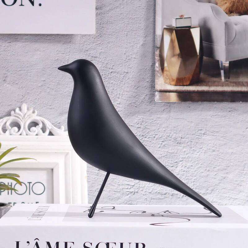 Nordic Style Minimalist Bird Sculpture, Office, Living Room, Bedroom Decoration Ornament, Resin Craft Artwork. Y260202
