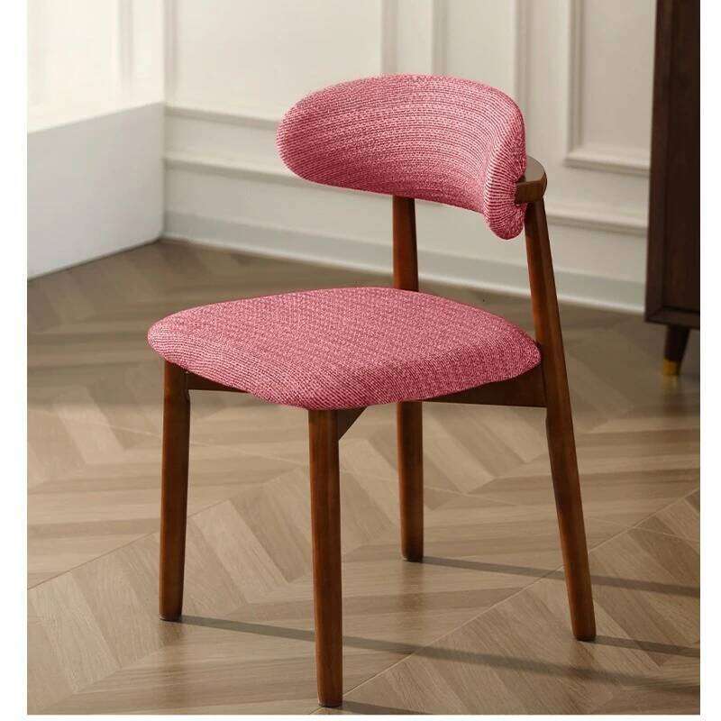 1/2/4Pcs Jacquard Office Backrest Covers Solid Wood Chair Elastic Seat Cover For Restaurant Dining Room 26Y0202