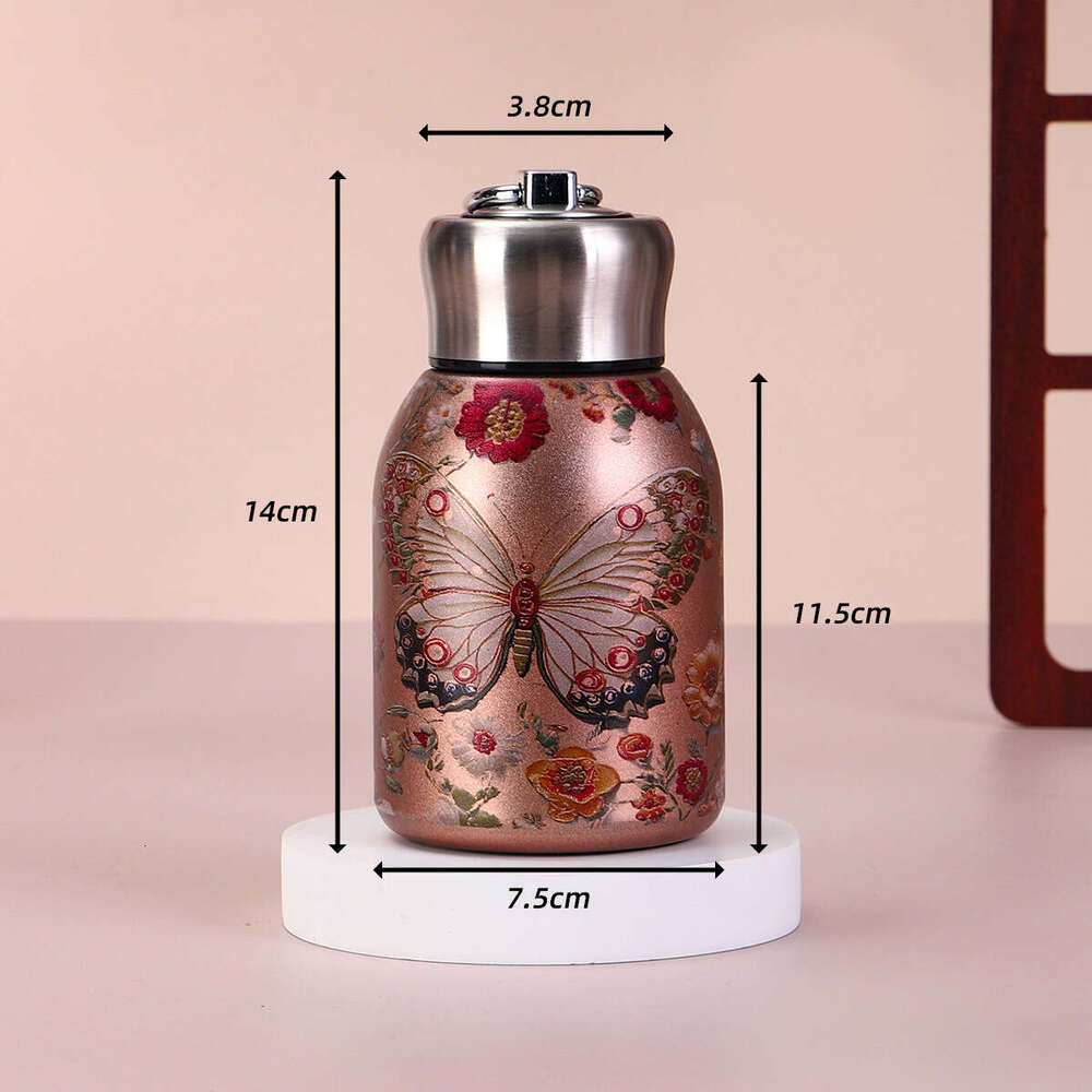 Mini 316 Stainless Steel Little Fat Ding Insulated with Pull Ring Convenient Pocket High-Value Gift Cup