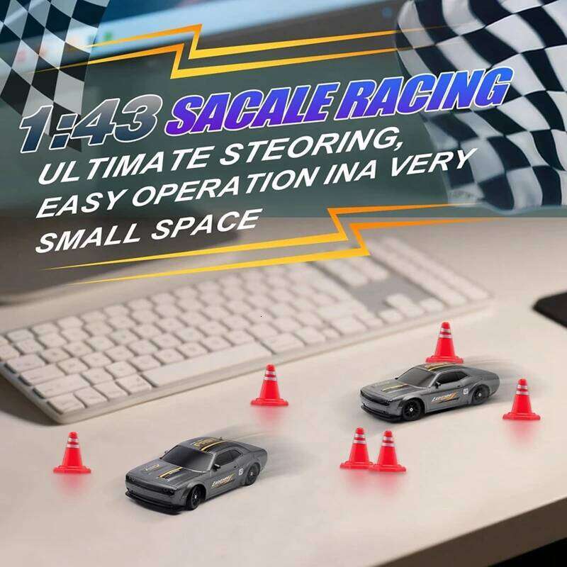 Mini 1:43 or 1/64 4WD Remote Control Car High Speed Drift RC Cars with LED Lights Racing Toy Gift for Adults Kids Y260131