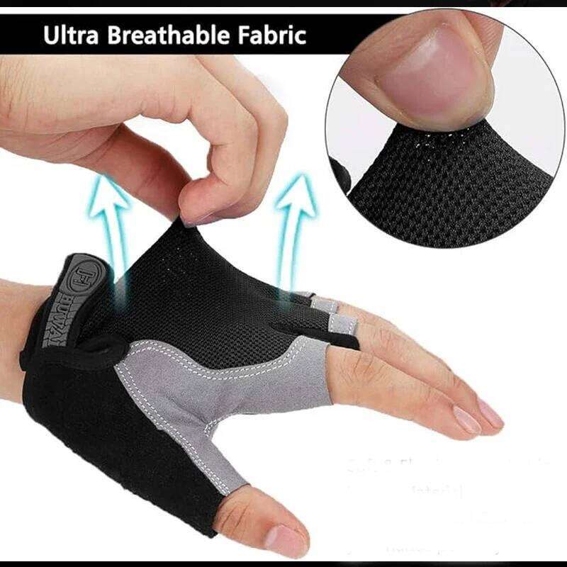 Outdoor Cycling Gloves, Breathable Sweat Wicking, Anti Slip and Shock-absorbing in the Palm, Comfortable for Road Cycling. XJ260202