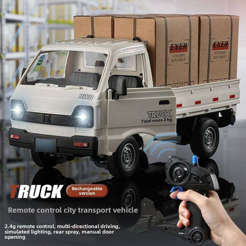 Spray Acousto-optic Remote Control Simulation Double Door Micro Card Drift Bread Truck Children's Toy Car Y260131