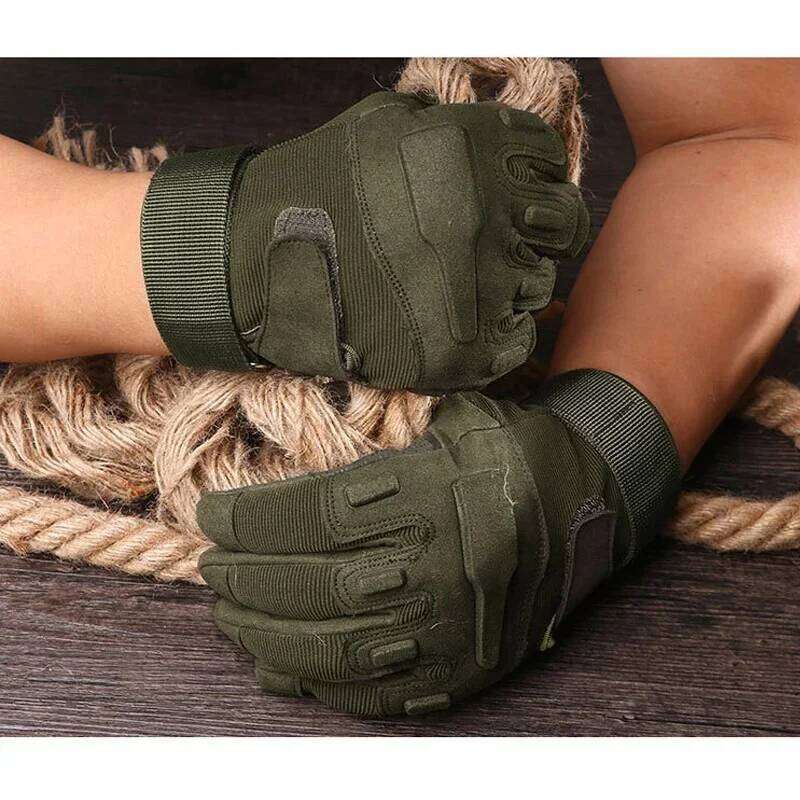 Tactical Full Finger Outdoor Sports Bicycle Antiskid Gloves Paintball Shooting Airsoft Cycling Half Glove XJ260202