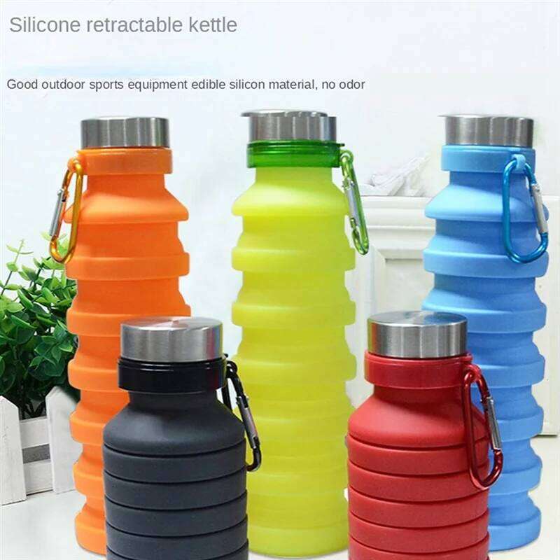 Y49A-550ML Foldable Collapsible Telescopic Folding Cup Sports Travel Mug Outdoor Water Cups Red Z260202