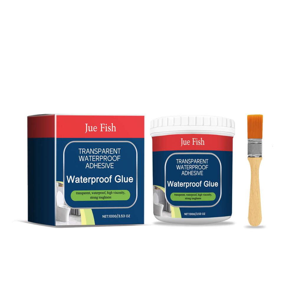 Jue Fish Waterproof 100g Bathroom Wall Tile Leak Repair Anti-Leak Material Household Transparent Glue S260202