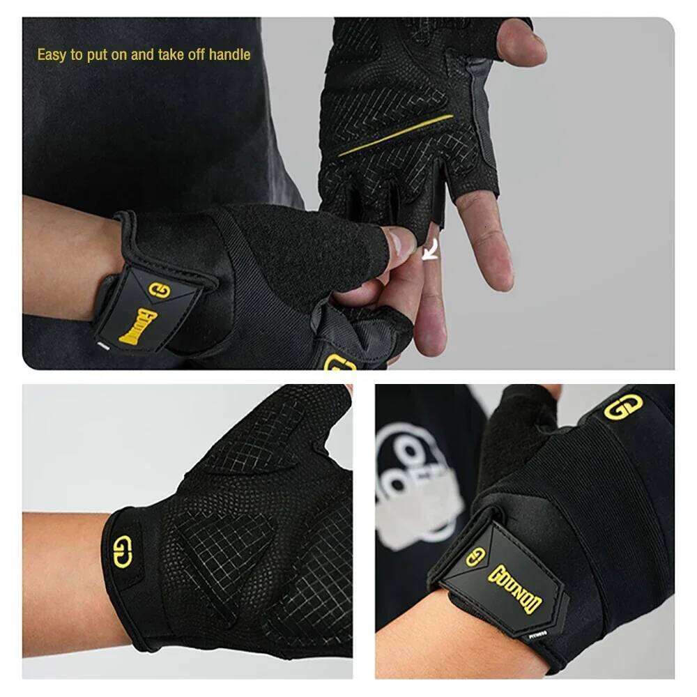 Professional Half Finger Gym Fitness Breathable Non-Slip Grip Shock Absorption for Men Women Outdoor Cycling Gloves XJ260202