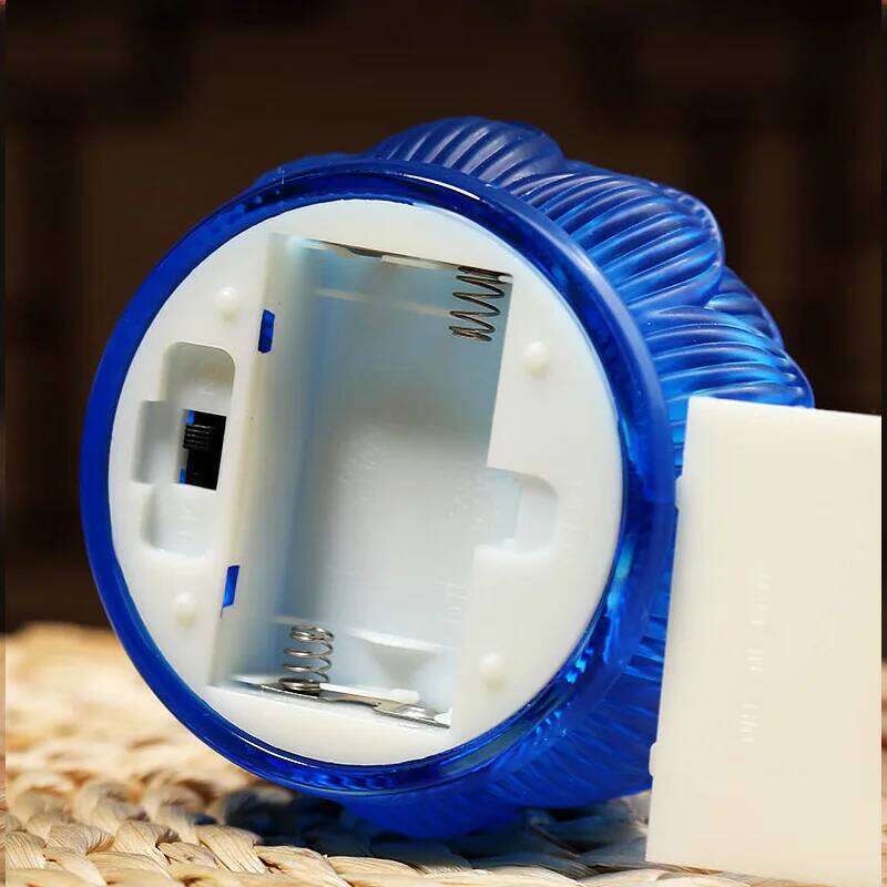 Led Reusable Buddha Lotus Electric Candle Lamp Household Fortune Decoration Home Buddhist Votive Holder Without Battery Y260131