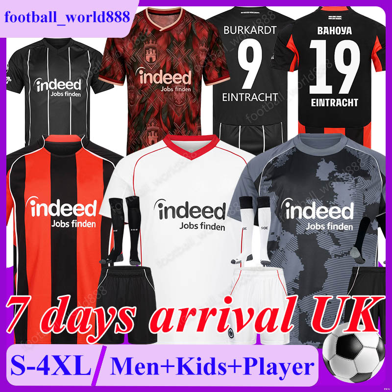 4XL Trikot Eintracht WAHI Frankfurts 25 26 Soccer Jerseys BURKARDT UZUN 2025 Football Shirts DOAN KNAUFF BAHOYA football kits KOCH KRISTENSEN Men Kids Kit Socks Sets