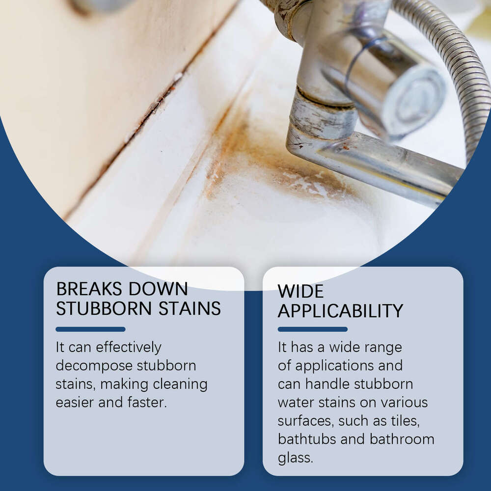 JAYSUING Household Bathroom Stain Remover for Toilets, Glass, and Water Stains Multi-Effect Cleaner S260202