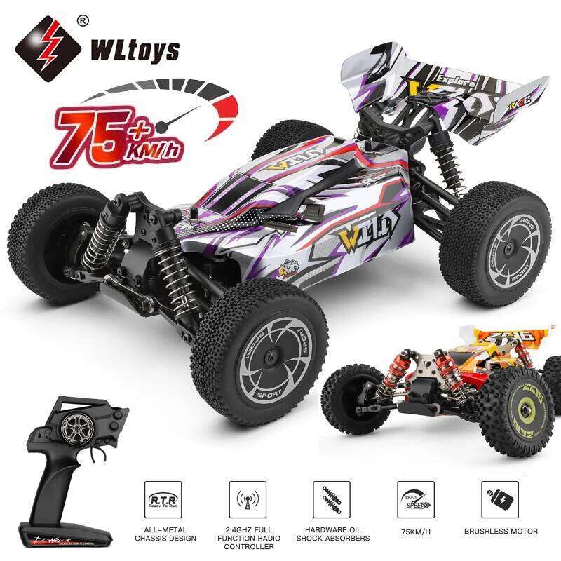 WLtoys 144016 Fast RC Cars 35KM/H OR 75KM/H 1/14 off Road 4WD Drift Toys,2.4G Remote Control Monster Truck for Adults and Kids Y260131
